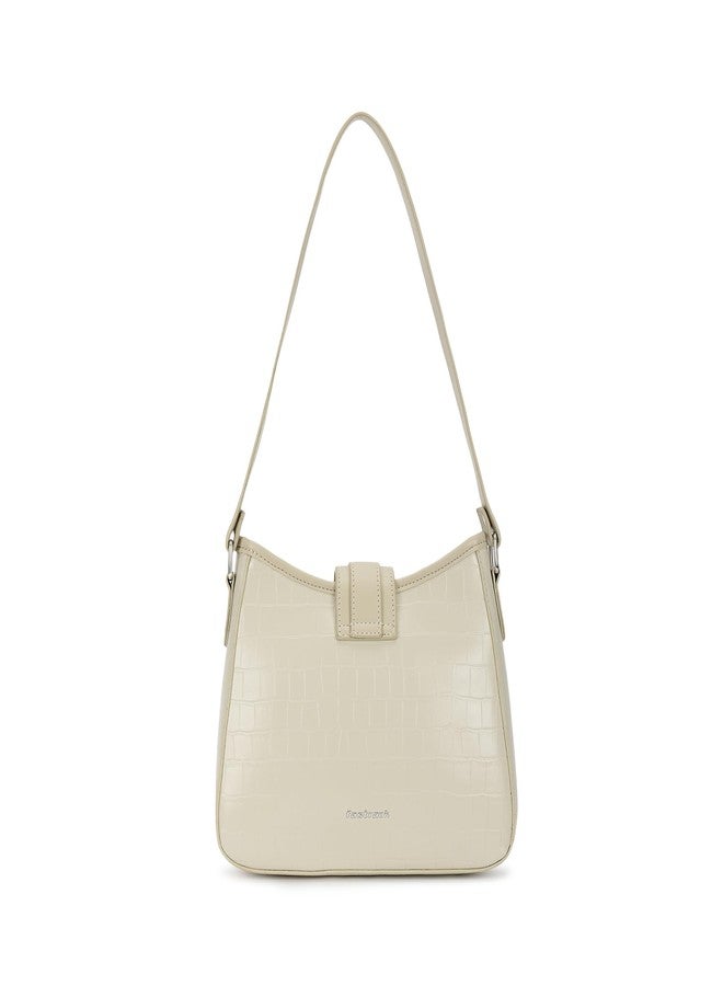 Fastrack Cherry on Top Shoulder Bag for Women | Medium Size with Buckle Lock, Top Zip Closure & Inner Access Pockets | Trendy Croco-Textured Everyday Shoulder Bag - Image 5